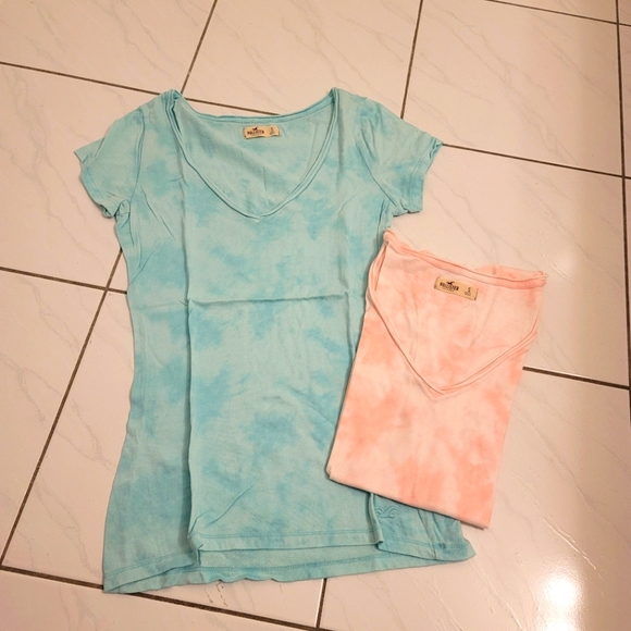 2 x Tie Dye Hollister T-shirts - Picture 1 of 1